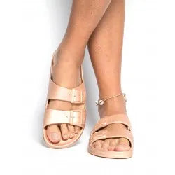 Cacatoès Baleia Womens METALLIC NUDE