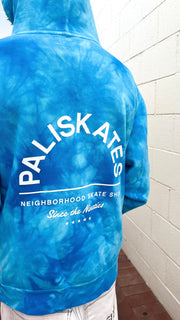 Youth Since the 90s Tie Dye Aqua Blue Pullover Hoodie