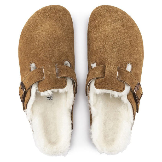 Boston Shearling Sueded Leather Mink