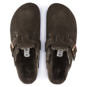 Boston Shearling Sueded Leather Mocha