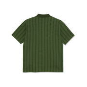 Polar Road Zip Polo Shirt Dark Green