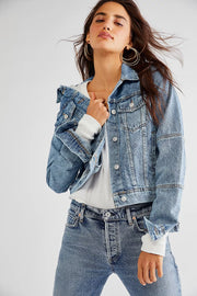 Free People Rumors Denim Jacket