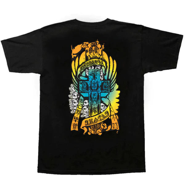 Dogtown Eric Dressen Hands 80s Fade T-Shirt Black