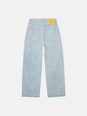 Bleached Denim Jay Wide Leg Jeans