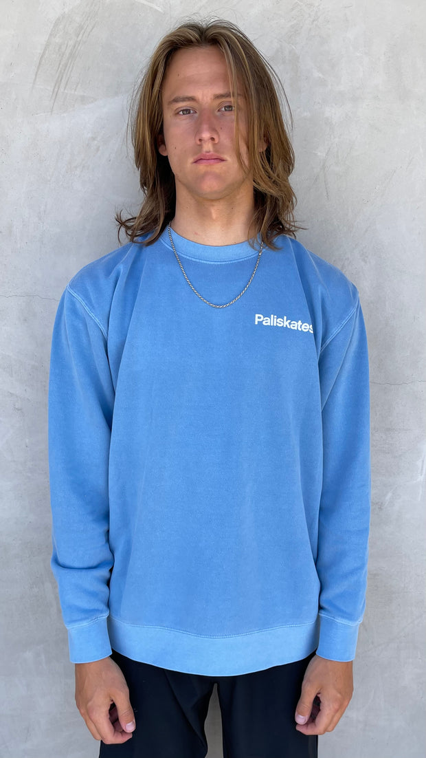 Since the 90s Soft Blue Midweight Crew