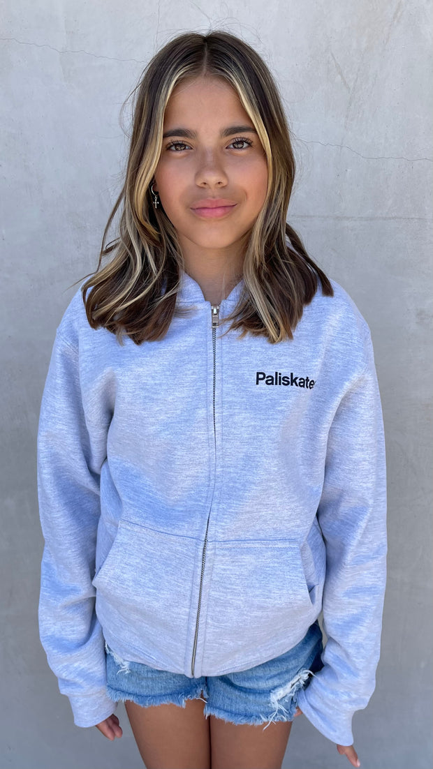 Youth Since the 90s Heather Grey Zip Up Hoodie