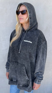SINCE THE 90'S MIDWEIGHT BLACK MINERAL WASH HOODIE