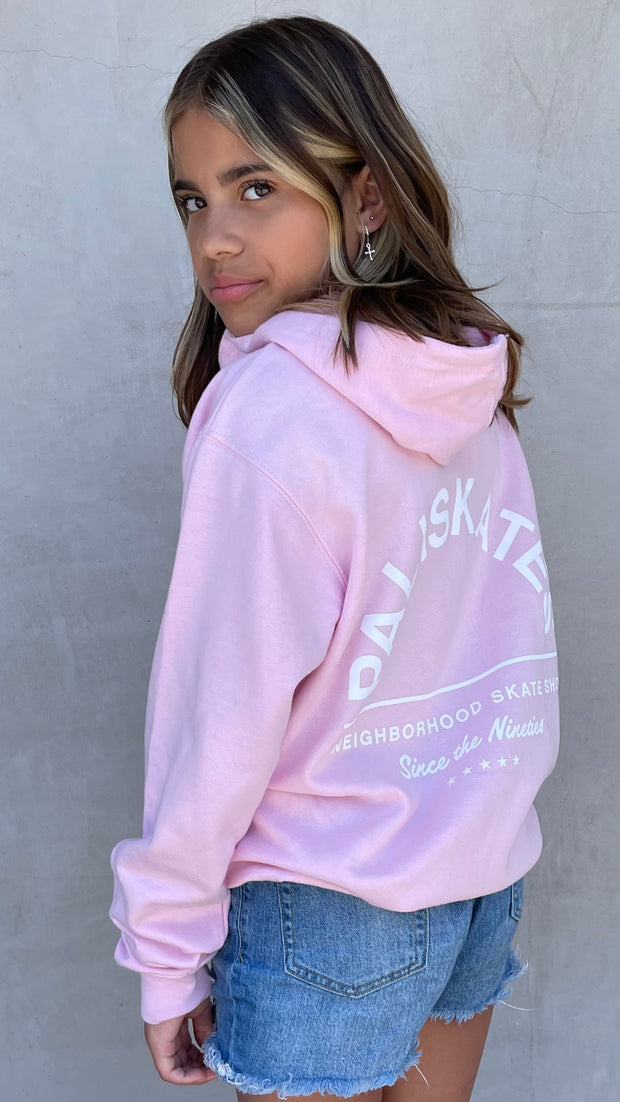 Youth Since the 90s Light Pink Zip Up Hoodie
