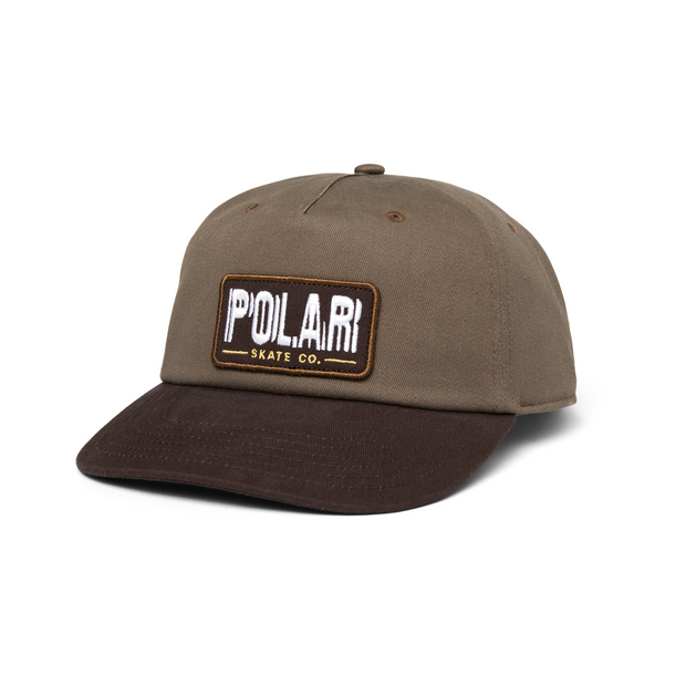 Polar Earthquake O/S Patch Cap in Brown