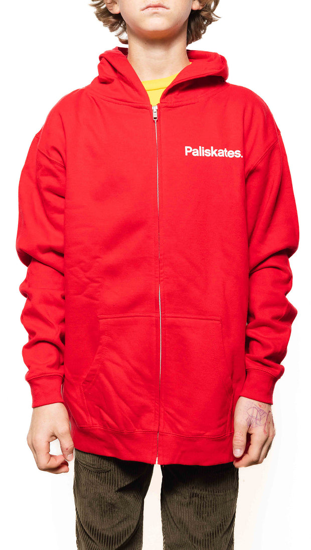 Youth Since the 90s Red Zip Up Hoodie