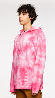 Since The 90s Pink Tie Dye Pullover Hoodie