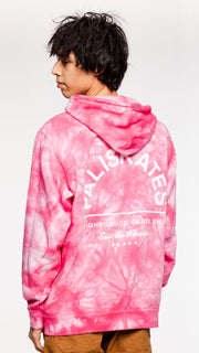 Since The 90s Pink Tie Dye Pullover Hoodie