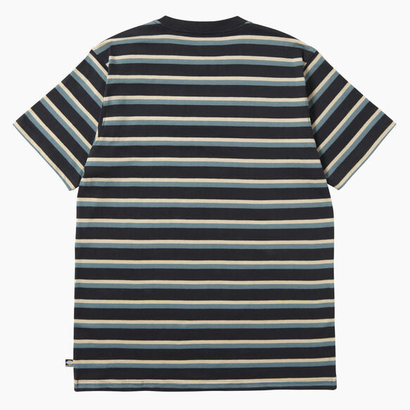 Dickies Skateboarding Striped T-Shirt Black/Lincoln Green Stripe