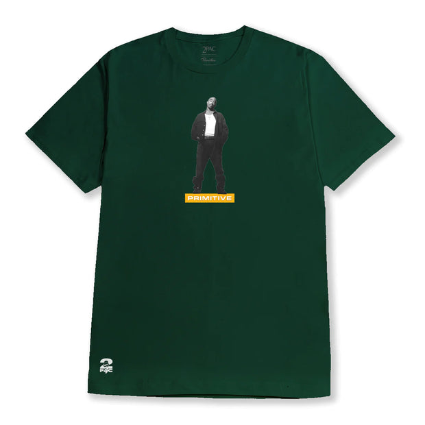 Primitive Posted Tee in Forest Green