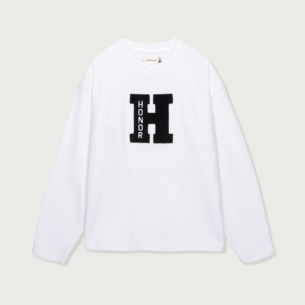 Honor the Gift White Holiday Campus Crewneck