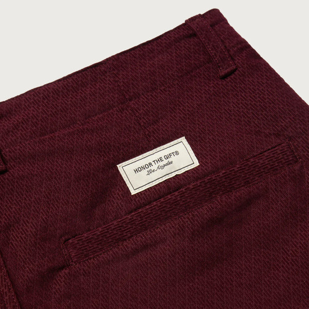 Honor the Gift Maroon Corded Trouser Pant