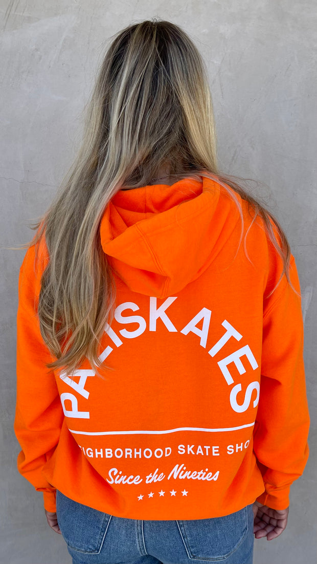 SINCE THE 90S SAFETY ORANGE MIDWEIGHT HOODIE