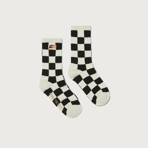 Honor The Gift Kids Jazz Black Checkered Sock