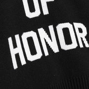 Honor the Gift Black Code Of Honor Sweater
